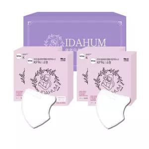아이다움 KF94 컬러 마스크 화이트 40매 새부리형 초소형 소형 초등생 선물 세트 개