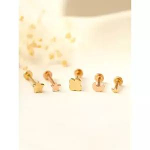 [미니멀피어싱]14K 인터널 민자 달 별 클로버 라블렛 피어싱