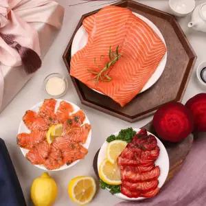 [바른씨] 연어스페셜 선물세트 생연어 숙성연어 연어그라브락스