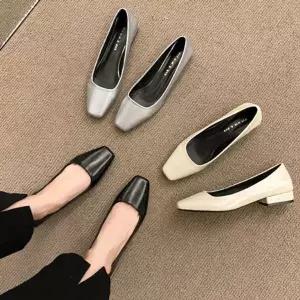 [하프클럽/] 사각 미들 정장구두 펌프스 0262