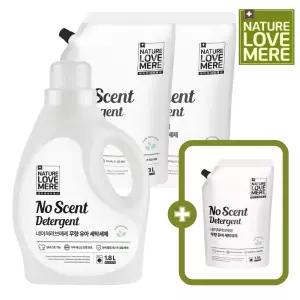 네이쳐러브메레 안심 신생아 무향세탁세제 1800ml 용기형 1개 + 1300ml 리필형 2개 [GIFT] 1300ml 리필 1개