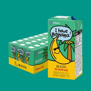 연세 바나나우유 190ml x 24입