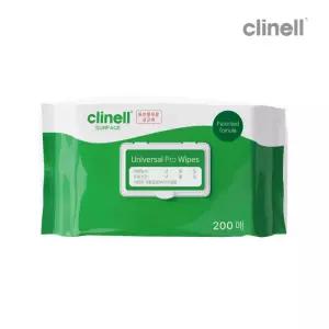 CLINELL 클리넬 유니버셜 프로 와입스 200매 1개 병원소독티슈