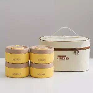 SGAKIC 스텐 진공 보온도시락+도시락가방 세트 직장인 런치박스 보온죽통