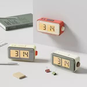 무아스 레트로 오토플립 알람 탁상 벽시계