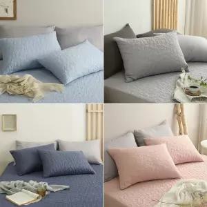 (2개 세트) 우리집 안심 에코 누빔 베개 커버/베게/벼개/베갯잎/배게피/카바/베개피/베게피/베갯잇/배개