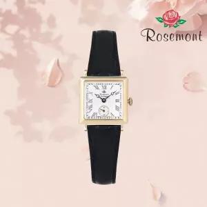 [롯데백화점]마션틴트(잡화) [로즈몽] 공식수입 스위스메이드 여성 가죽시계 N011-YWR-BBK