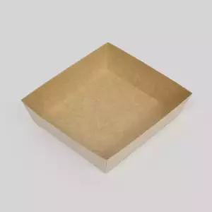 샌드위치 케이스 몸통 (수입) DRP-4 크라프트 BOX 500개 포장 종이 도시락 트레이