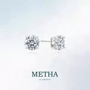 메타다이아몬드 실버925 모이사나이트 2캐럿 귀걸이(총 4.0ct)