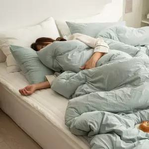 아토앤알로 디어코튼 바이오워싱 고밀도 60수 순면 옥수수솜 차렵이불베개세트 S/SS