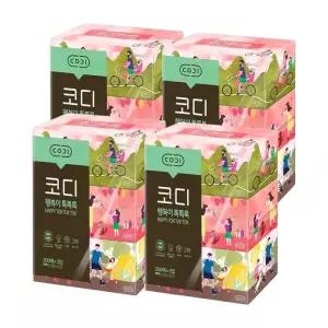 [코디(codi)] 행복이톡톡톡 미용티슈 각티슈 200매 3개입 x 4개