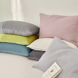 1+1 쁘리엘르 마일드 피그먼트 아사 누비 베개커버 40x60