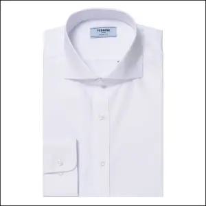 [롯데백화점]레노마 [레노마셔츠]면혼방 솔리드 와이드카라 슬림핏 긴소매셔츠RZRSL0101WH