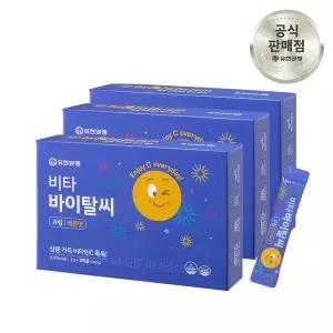 [유한양행]유한 비타 바이탈씨 비타민C 가루 1000mg 120포, 3개 비타민 스틱
