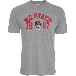 블루 84 NCAA 남성 T 셔츠 트라이 블렌드 헤더 그레이