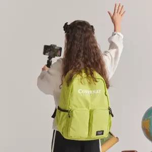 커버낫 키즈 경량 나일론 투포켓 백팩 라임 CK2500BP30LI