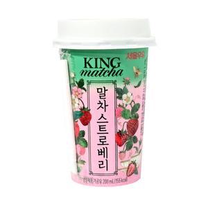 서울우유 말차스트로베리 컵 200ml 20개
