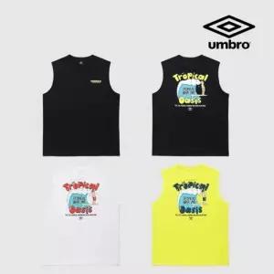 엄브로 [25년 SS] 남녀공용 트로피컬 시스 서핑 프레쉬 슬리브리스 티셔츠 UQ221CSL59 372913