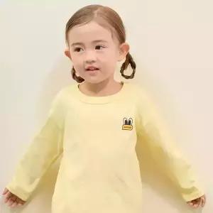 [팬콧키즈] 팝아이즈  소프트 데일리 롱슬리브(LIGHT YELLOW)