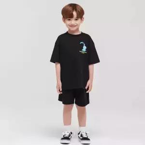 [팬콧키즈] 조이풀 팜모스 상하복(BLACK)