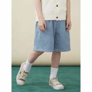 [BEANPOLE KIDS] [Essential] 쿨데님 반바지  스카이 블루 (BI6325UE2Q)