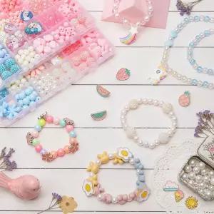 24칸 비즈 공예 세트 DIY 취미 팔찌 목걸이 반지 키링 만들기/어린이/아동/키즈/학생/초등/유치원/선물