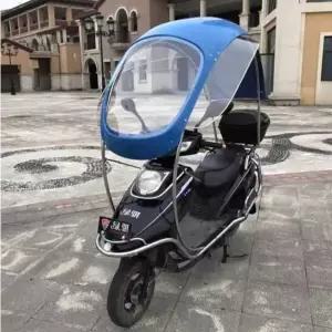 오토바이 지붕 윈드스크린 우산 스쿠터 배달 핸들 카울 가림막