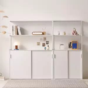 NEW 스르륵 3단 800/1200 E0등급 슬라이딩 미닫이 슬림 높은 수납장