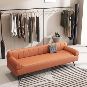 다이닝쇼파 거실 인테리어 의자 곡선 북유러풍 가죽 1인용 소파 라운지 폭좁은소파