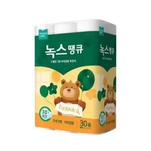 [모나리자] 녹스땡큐 3겹 30m 30롤 X 1팩 화장지 휴지 두루마리_SH