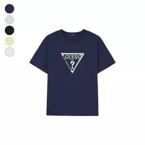 [롯데백화점]게스 남여공용 샤이닝 빅 삼각 반팔티셔츠 NQ2K5921