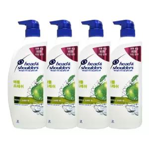 헤드앤숄더 애플프레쉬 샴푸 850ml X 4개