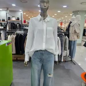 시슬리/애플아울렛/시스루 포켓 스트라이프 셔츠 SAWSC1631