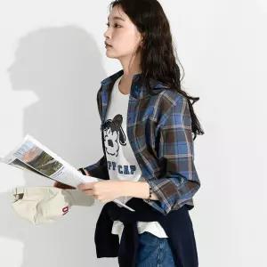 [스타필드 고양] FW톤크롭체크남방/셔츠