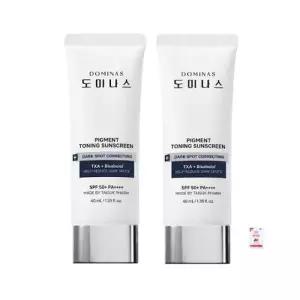 [도미나스] 태극제약 트라넥삼산 알파 비사보롤 선크림 40ml 2개 NEW 2026년 + 폼클렌징
