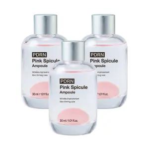 더마인스 PDRN 핑크 스피큘 앰플 3개 3초 볼륨앰플 주름개선 펩타이드 고순도 연어 DNA