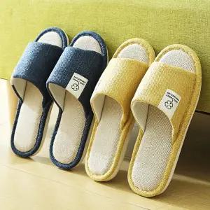 폭신한 린넨실내화 슬리퍼 미끄럼방지 홈슬리퍼 층간소음 여름 거실화 7색상