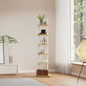 북타워 벽장식장 좁은공간 얇은책장 소파 옆 선반 원목