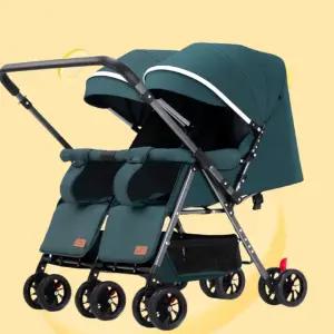 ssy 초경량 쌍둥이 유모차 접이식 기내용 휴대용 양방향 2인용 경량 1게