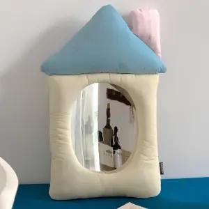 패브릭 거울 귀여운 미러 패딩 쿠션