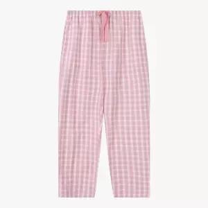 [애니바디]공용 면 9부 팬츠 -체크 ANLB24313 ecj