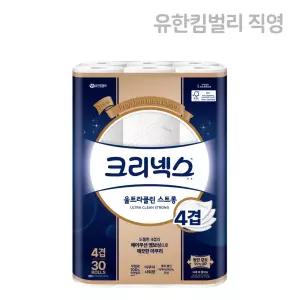 크리넥스 울트라클린 스트롱 4겹 화장지 25m X 30롤 X 1팩