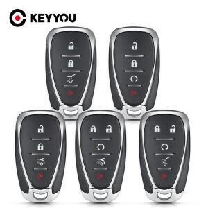 KEYYOU 1PCS Chevrolet Cruze Malibu Camaro 2/3/4/5 버튼 키 Fob 바디 하우징 용 원격 자동차 케이스
