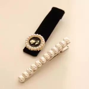 [제이로렌]벨벳 진주 헤어집게핀 세트 H0934