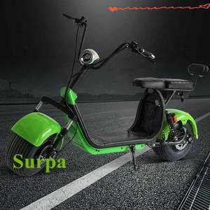 -2 배터리 탈착식 2000w 60v 12ah 시트 팻 타이어 시티코코 전기 스쿠터 25-75 km/h 브레이크/방향 지시등