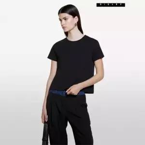 시슬리 [아울렛] 오가닉 코튼 티셔츠 3I1XL101S-53