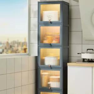 틈새 냉장고 선반 부엌 슬라이딩 홈카페 수납장 펜트리