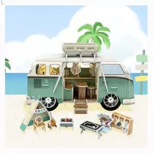 스콜라스 종이 모형 캠핑카 만들기만들기 퍼즐 블럭 페이퍼 블록 토이 공예