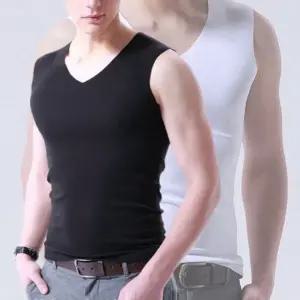 여름 고탄력 KL868 무지 이너 티셔츠 민소매 골지 남 빅사이즈나시 남자나시