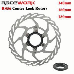 RAWORK 자전거 센터 잠금 디스크 브레이크 로터 RS6 MTB 도로 140mm 중공 냉각  링